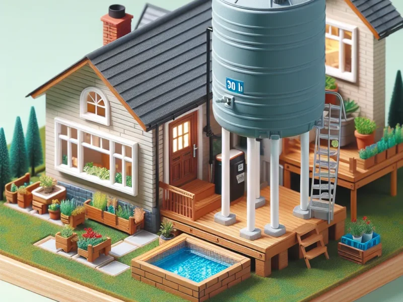 Zbiornik na deszczówkę – Helena 300 l: Praktyczne rozwiązanie do gromadzenia wody opadowej