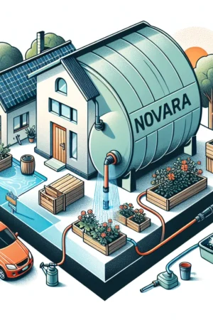 Zbiornik na deszczówkę Novara 500L – doskonałe rozwiązanie dla zbierania wody opadowej