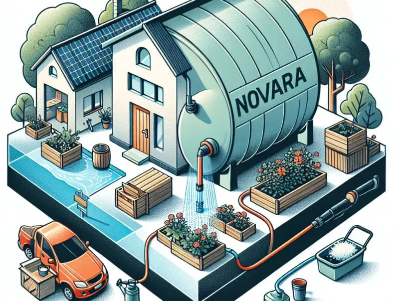 Zbiornik na deszczówkę Novara 500L – doskonałe rozwiązanie dla zbierania wody opadowej