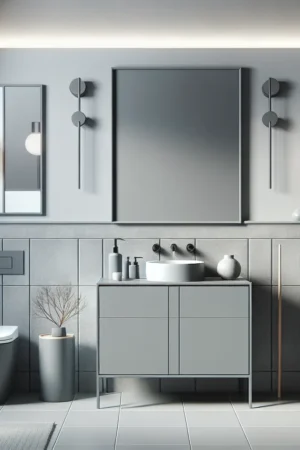 Piękne i funkcjonalne szare meble łazienkowe – must-have dla Twojej łazienki