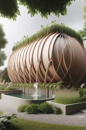 Zbiornik na deszczówkę jako element dekoracyjny ogrodu