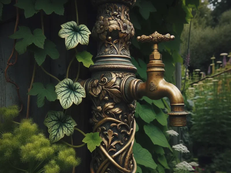 Najlepsze dekoracyjne krany ogrodowe do zbiorników na deszczówkę