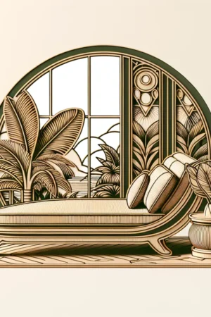 Piękne wnętrza: Leżak z wyjątkowym nadrukiem