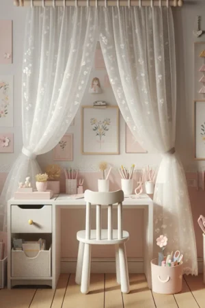 5 uroczych pomysłów na firanki do pokoju dziewczynki