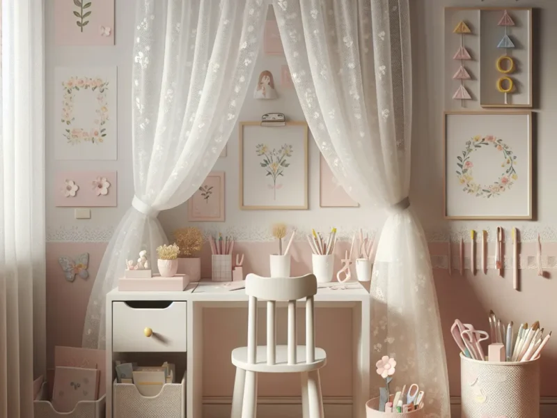 5 uroczych pomysłów na firanki do pokoju dziewczynki