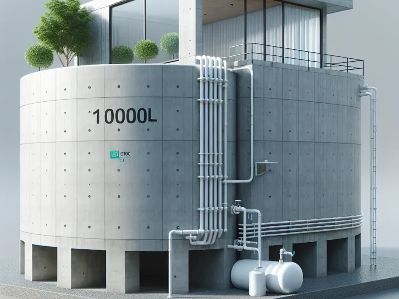 Betonowy zbiornik na deszczówkę 10000l – wszystko, co musisz wiedzieć