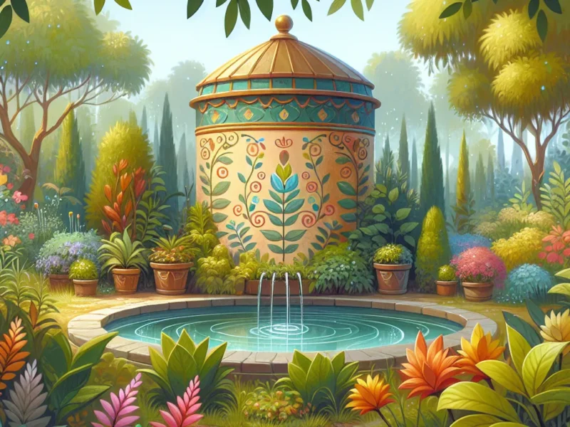 Ozdobny zbiornik na deszczówkę – idealne rozwiązanie dla Twojego ogrodu