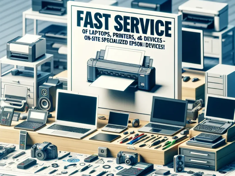 Szybki serwis laptopów, drukarek i urządzeń – Specjalistyczny serwis Epson na miejscu!