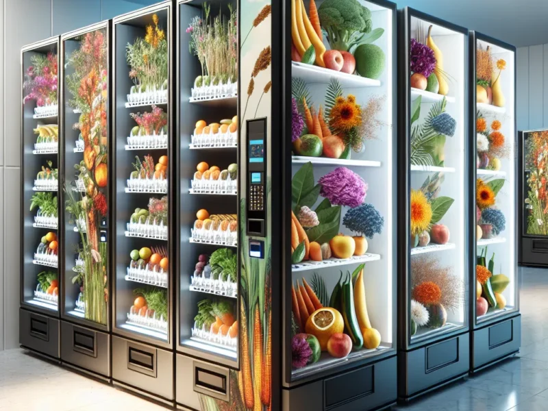 Nowoczesne automaty w sprzedaży – od rolniczych produktów po kwiatowe inspiracje