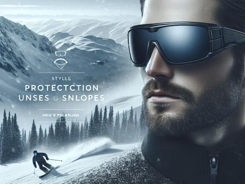 Ochrona i styl na stoku męskich okularów polaryzacyjnych