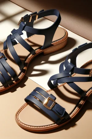 Granatowe sandały damskie – stylowy wybór na ciepłe dni