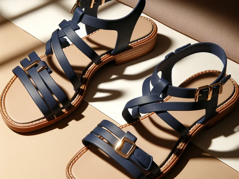 Granatowe sandały damskie – stylowy wybór na ciepłe dni